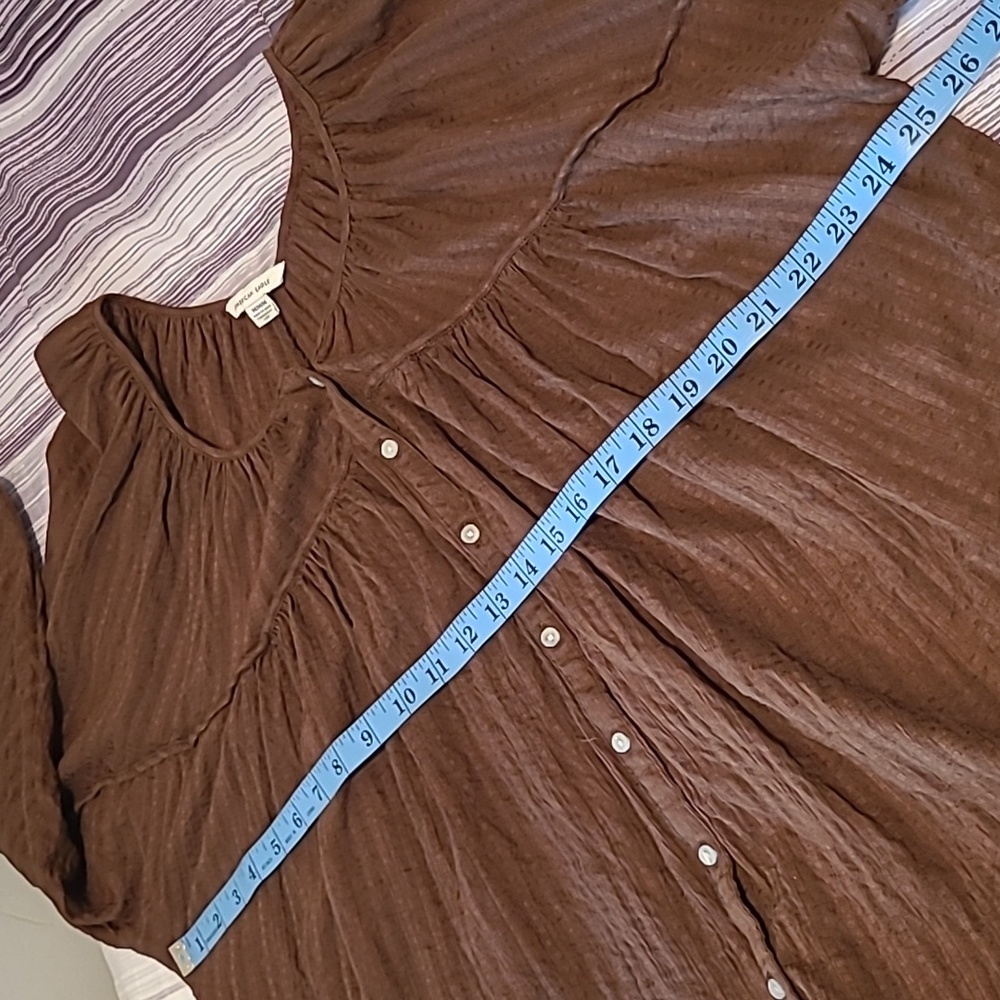 American Eagle Outfitters Brown Blouse M - Picture 10 of 15